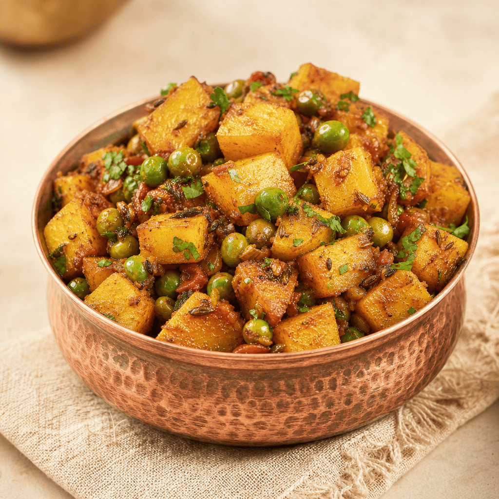 Aloo Matar Dry